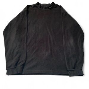 Vintage Columbia Fleece Pullover Men’s L Dark Green Mock Neck Sweater 90s